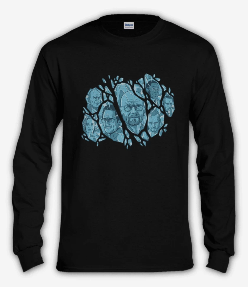 Polera manga larga Negro de breaking bad blue