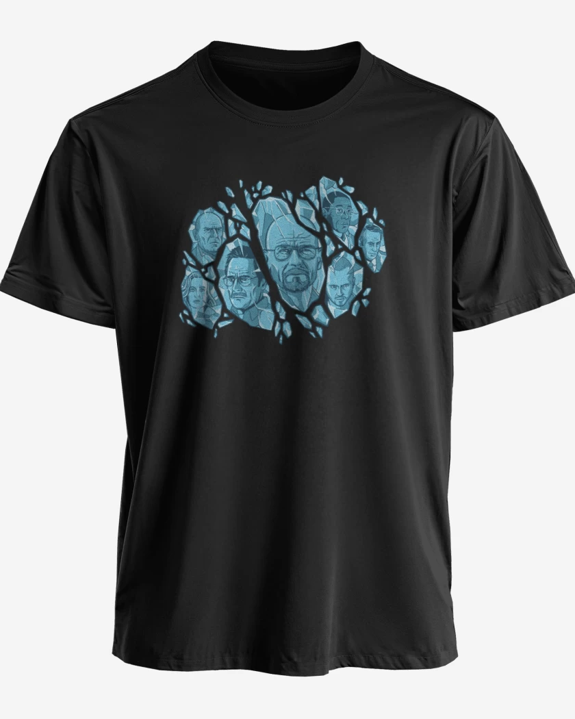 Polera premium Negro de breaking bad blue