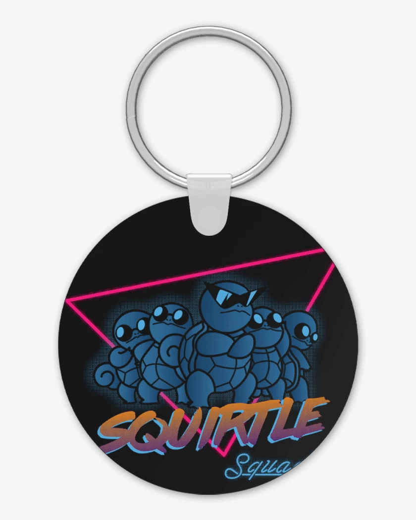 Llavero Negro de squirtle squad