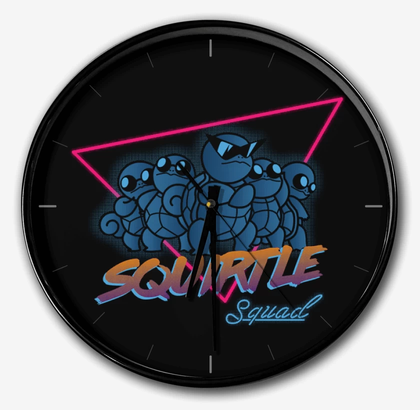 Reloj Negro de squirtle squad