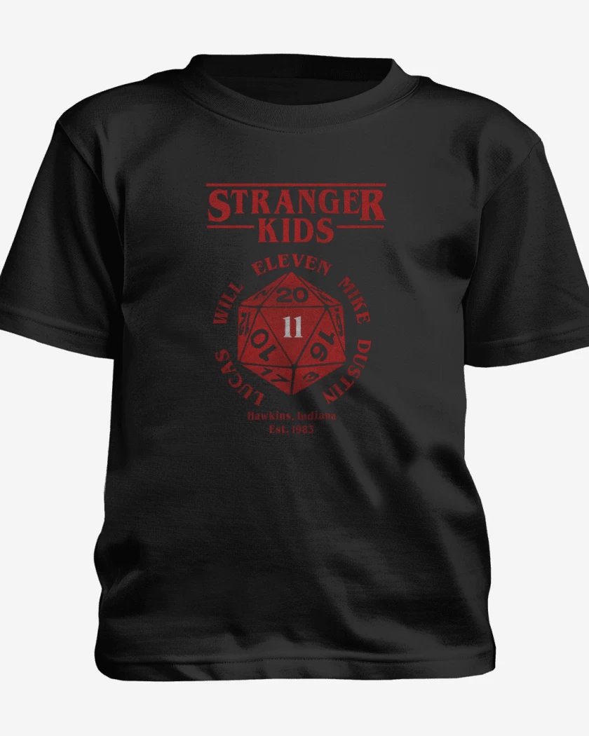 Polera de niño Negro de stranger kids