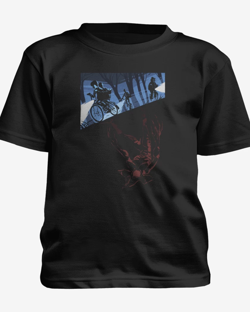 Polera de niño Negro de stranger things down