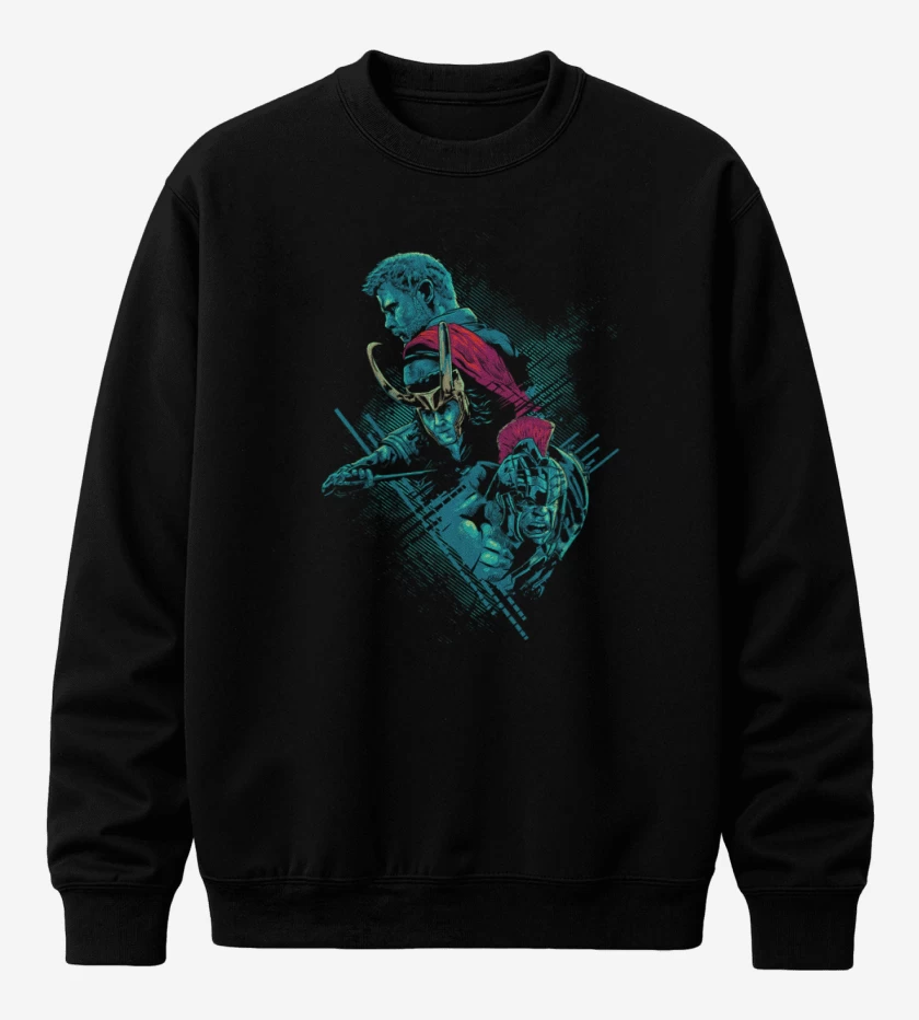 Poleron polo Thor x loki x hulk