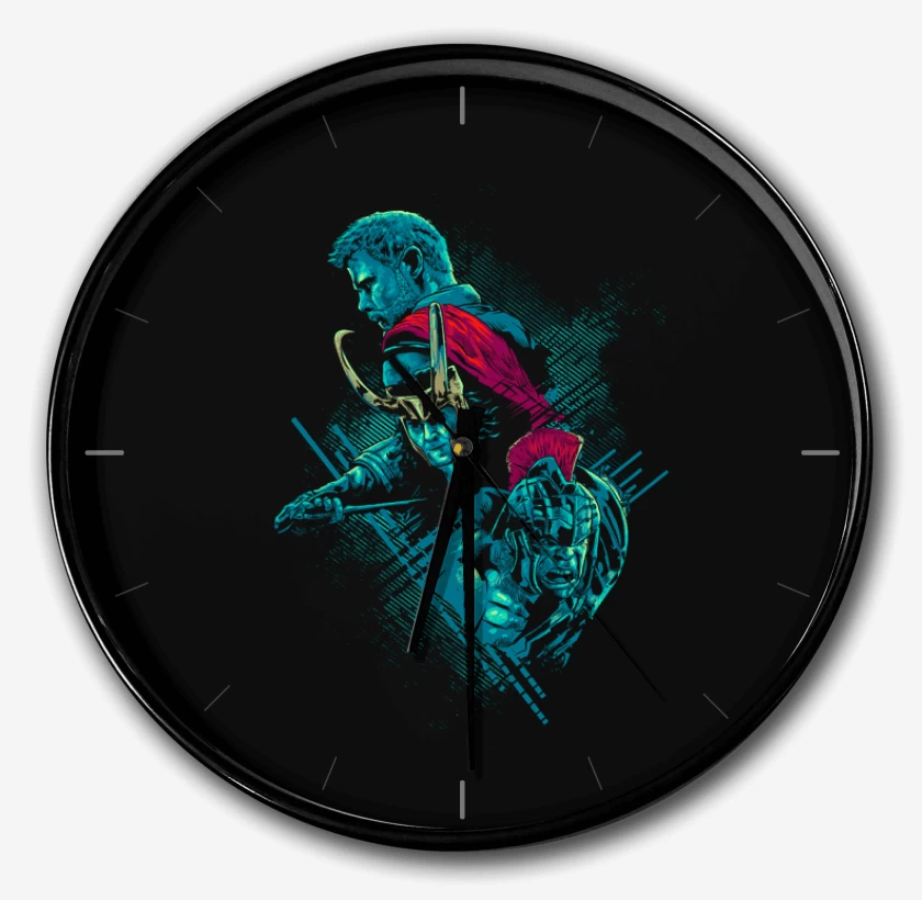 Reloj Negro de Thor x loki x hulk