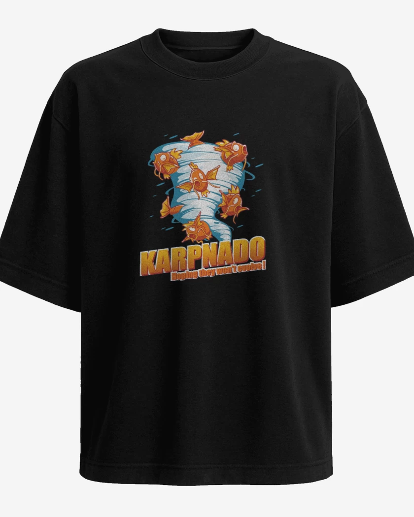 Polera Oversize Negro de Karpnado