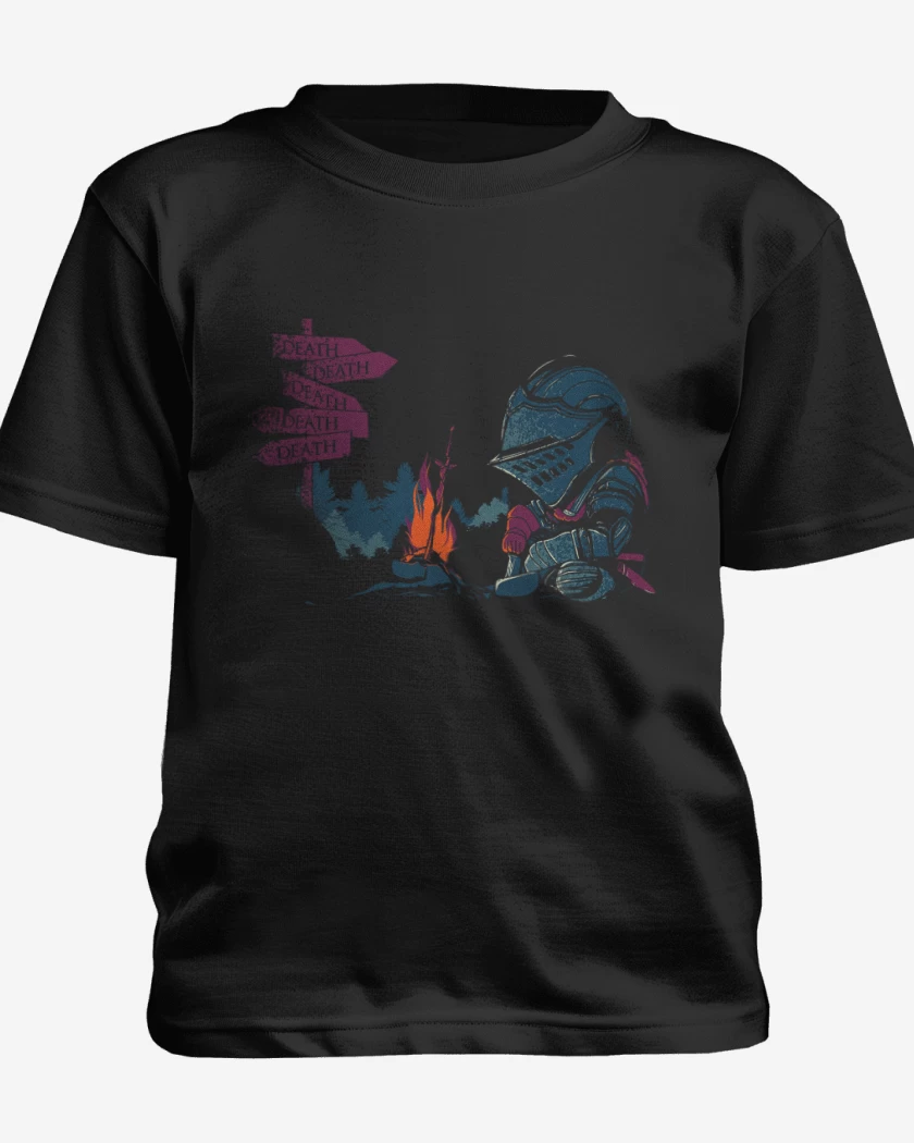 Polera de niño Negro de dark souls
