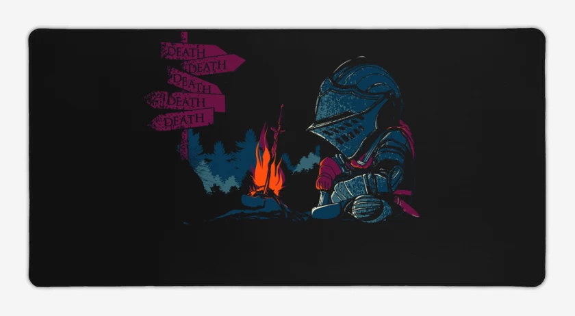 Mouse pad Gamer Negro de dark souls