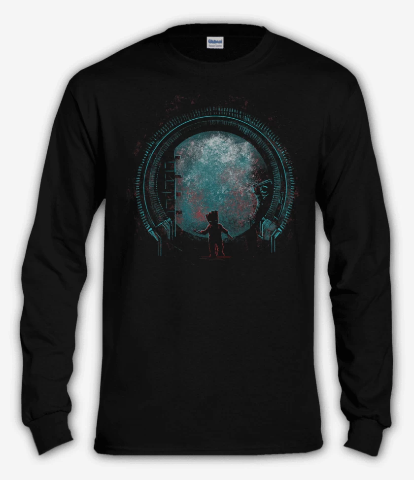 Polera manga larga the baby groot 