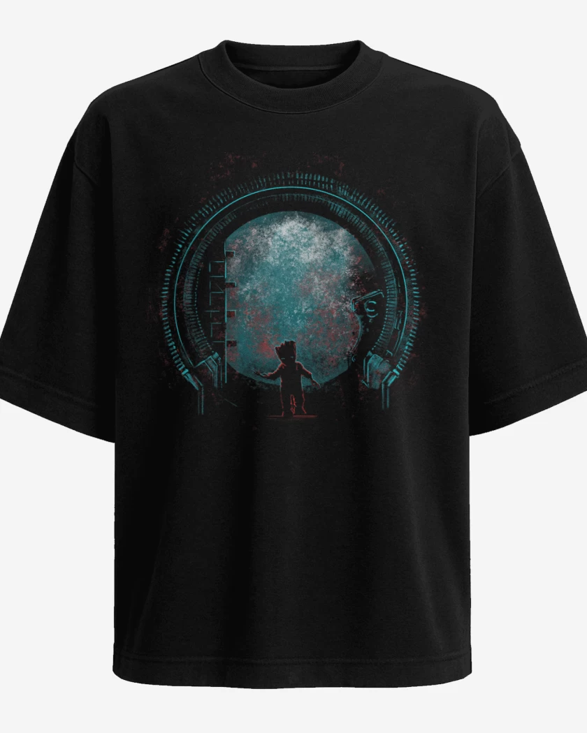 Polera Oversize the baby groot 