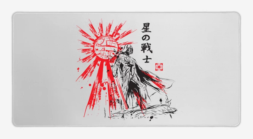 Mouse pad Gamer Blanco de vader japones