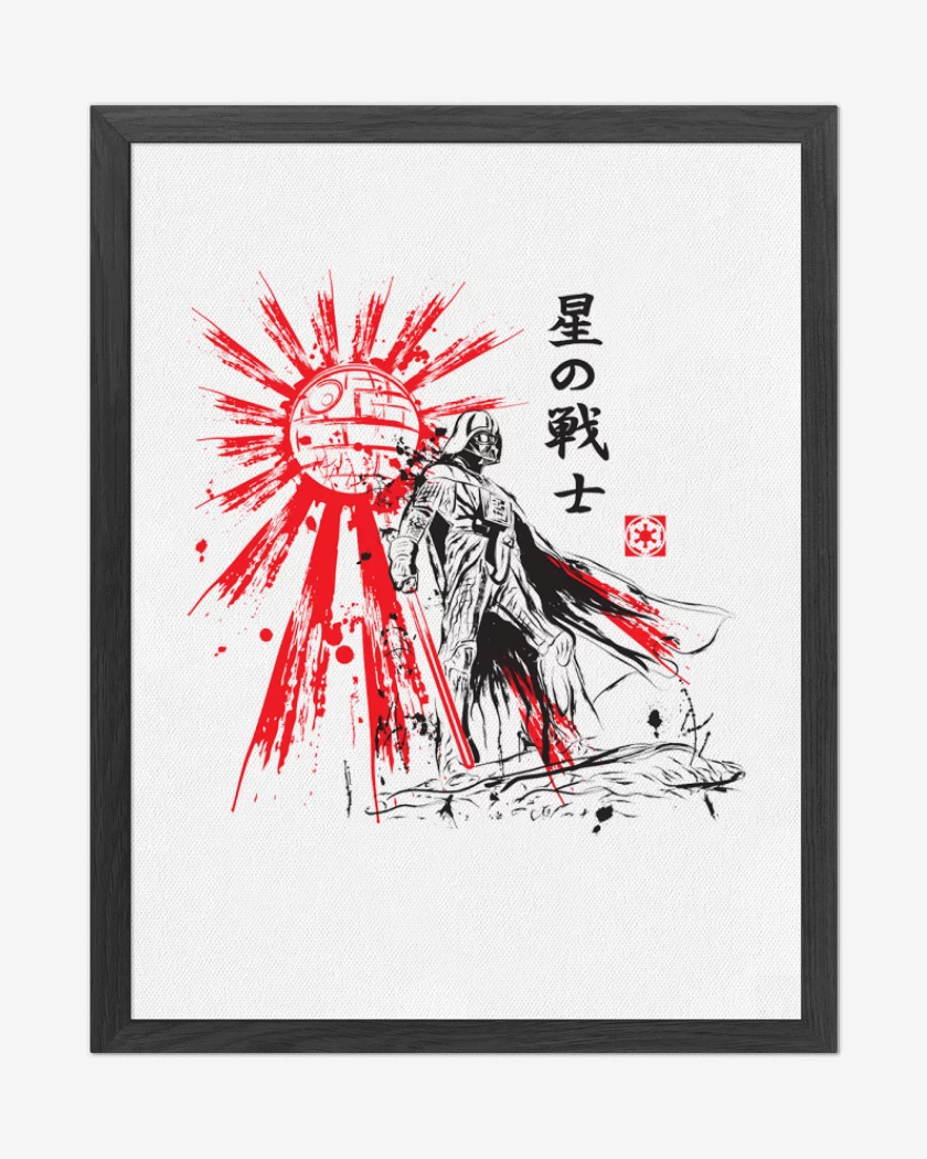 Cuadro decorativo vader japones