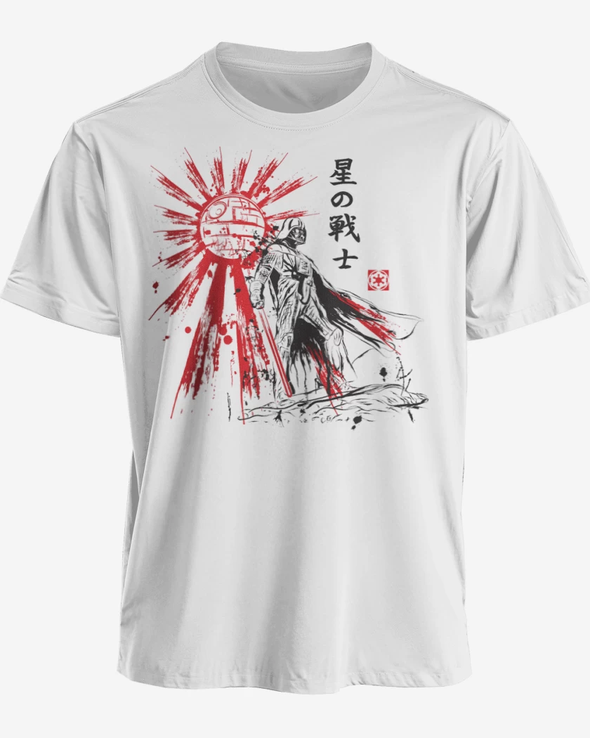 Polera premium Blanco de vader japones