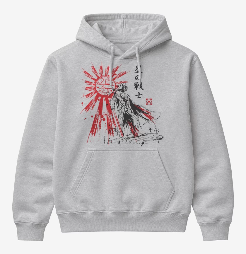 Poleron Canguro básico Gris Melange de vader japones