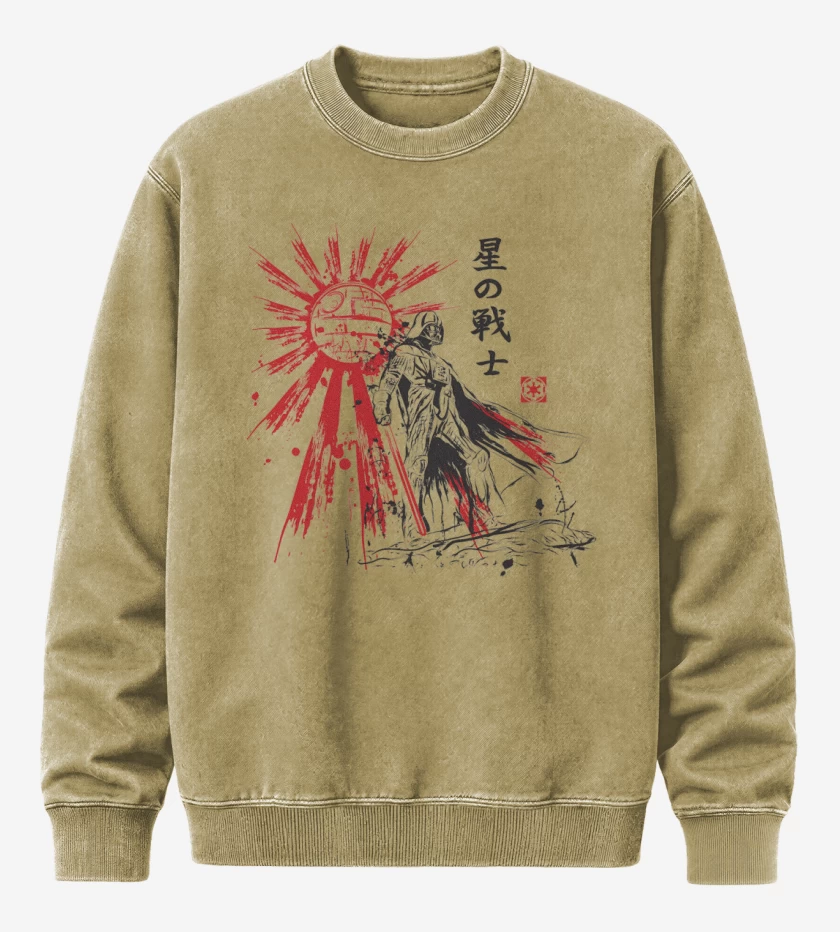 Poleron Polo Acid Wash Beige de vader japones