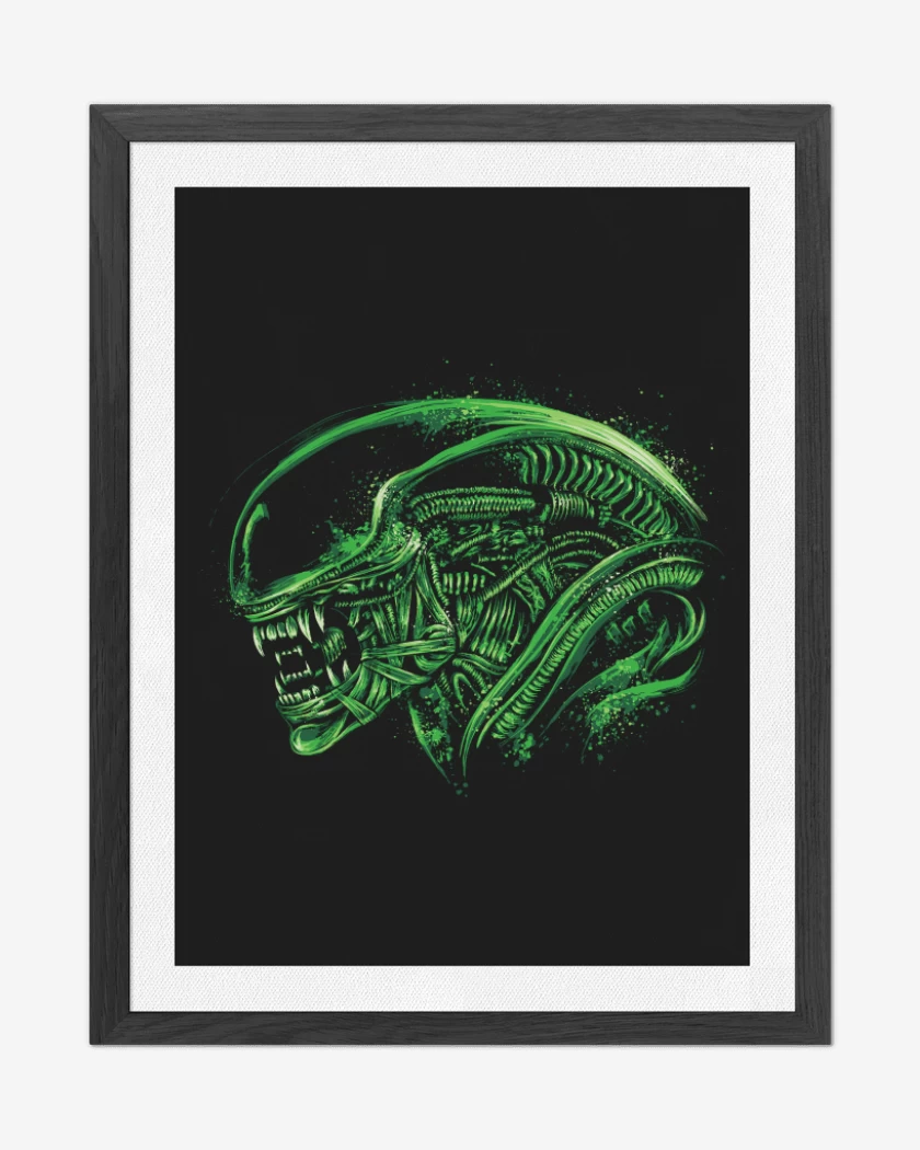 Cuadro decorativo Negro de Alien 2