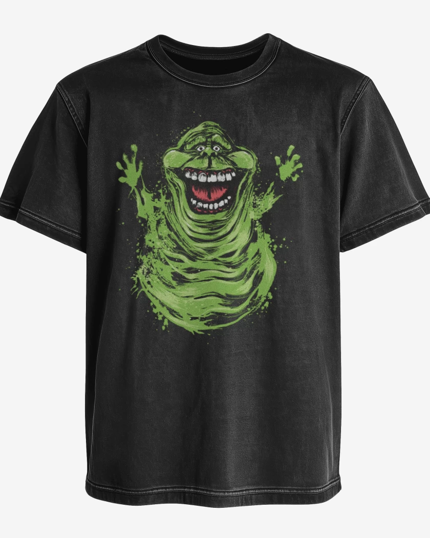 Polera desgastada Negro de Pegajoso