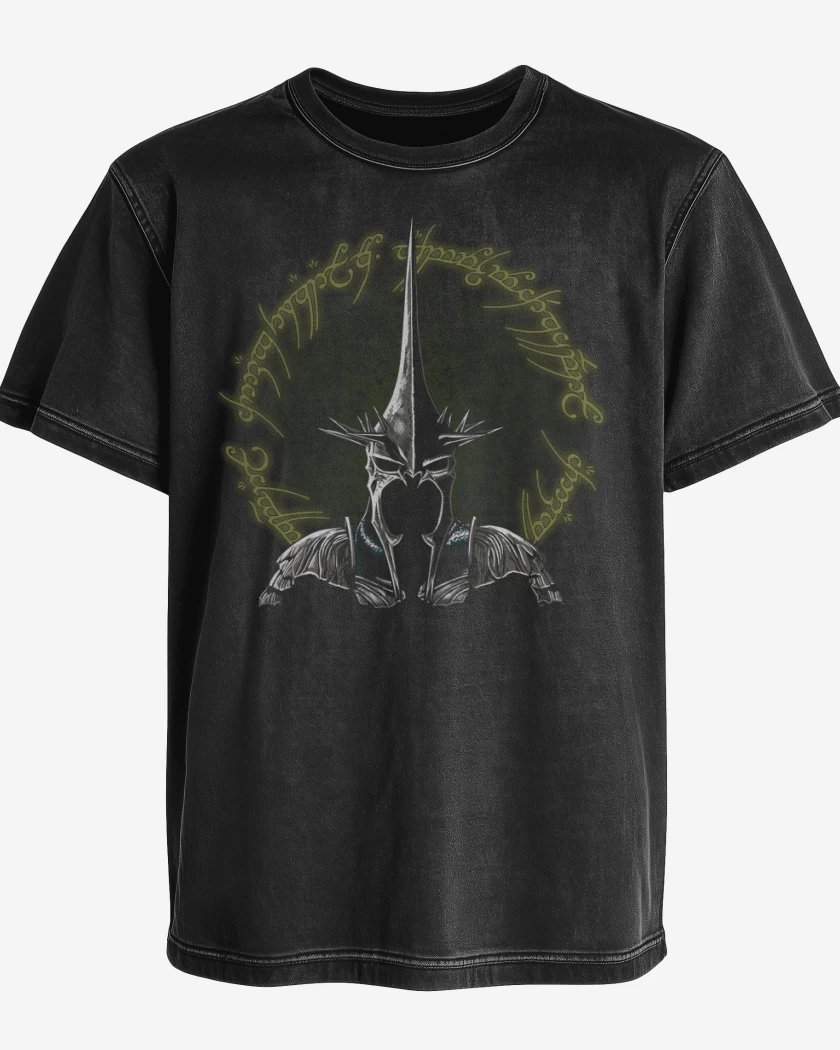 Polera desgastada Negro de Mordorcillo