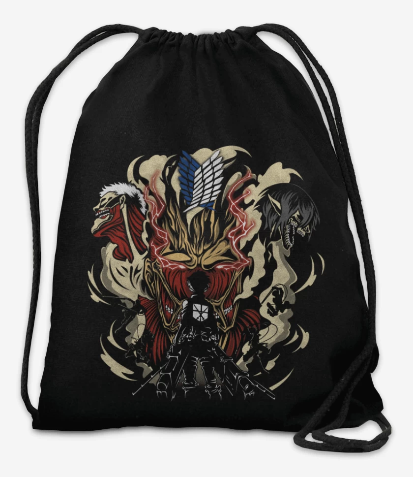 Mochila Negro de Shingeki 4