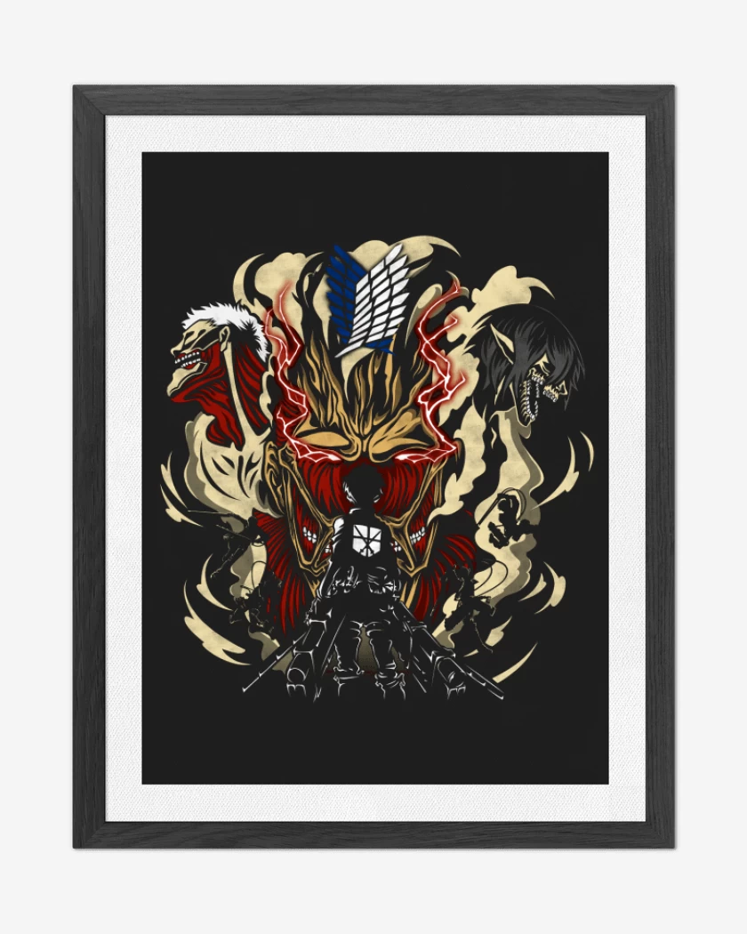 Cuadro decorativo Negro de Shingeki 4