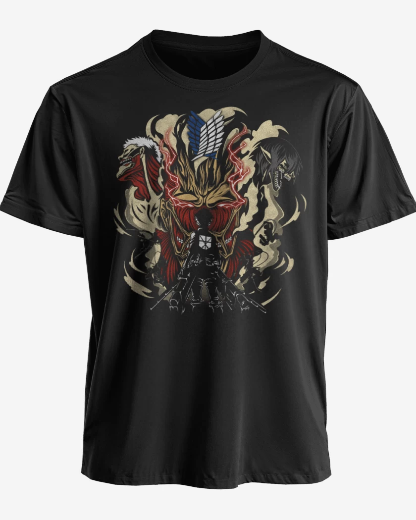 Polera premium Negro de Shingeki 4