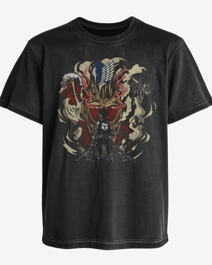 Polera desgastada Shingeki 4