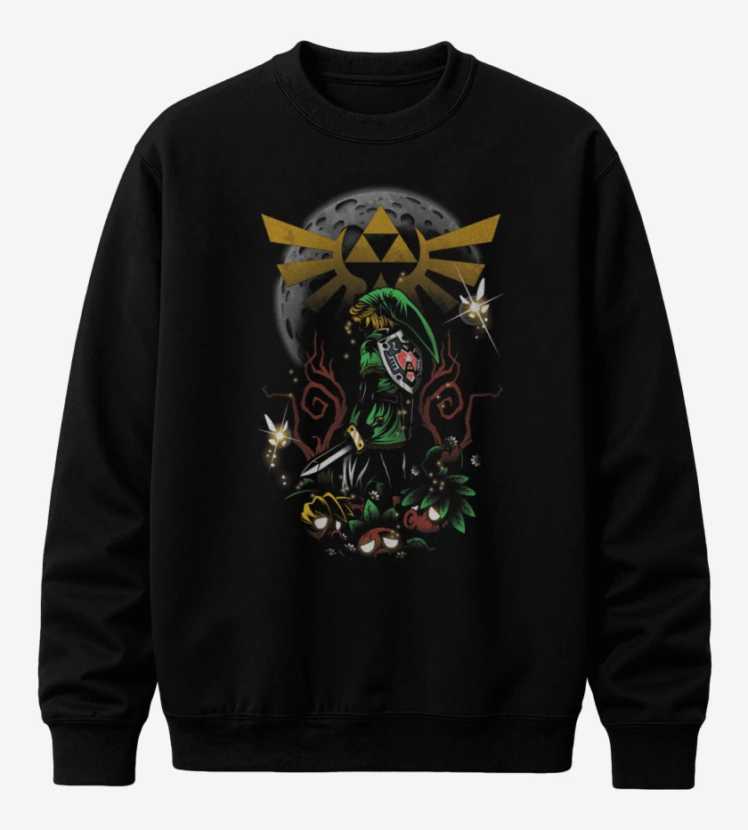 Poleron polo Negro de Link luna