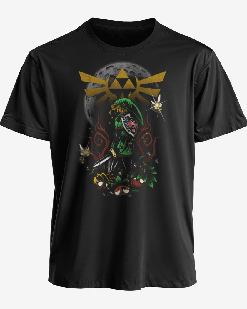 Polera premium Negro de Link luna