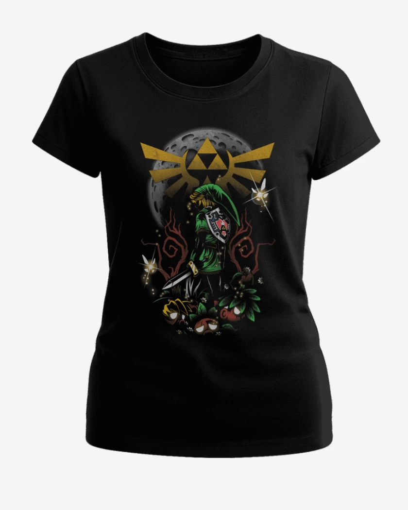 Polera de Mujer Negro de Link luna