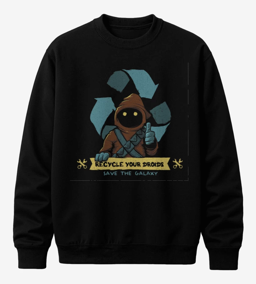 Poleron polo Negro de Save the Galaxy
