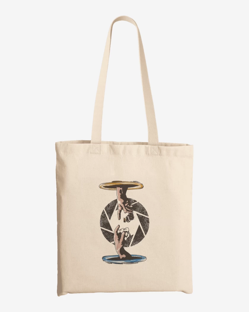 Totebag Portal Hands