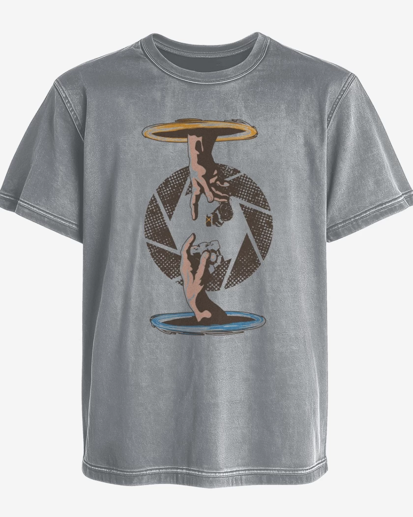 Polera desgastada Portal Hands