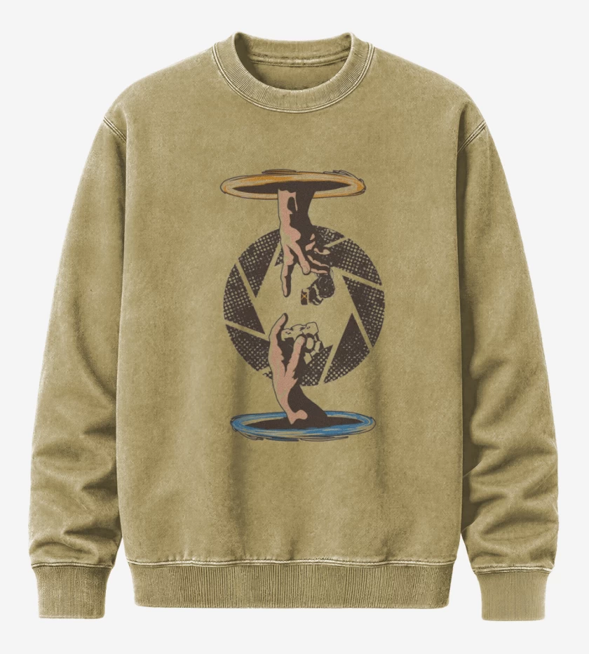 Poleron Polo Acid Wash Portal Hands