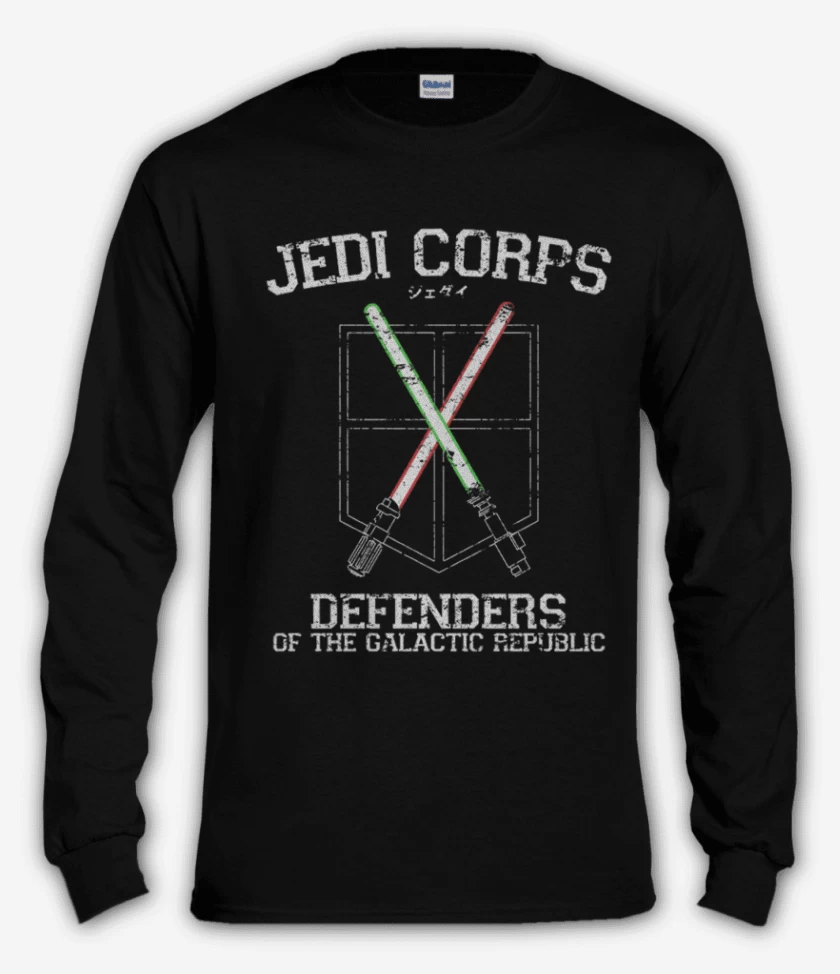 Polera manga larga Negro de Jedi Corps