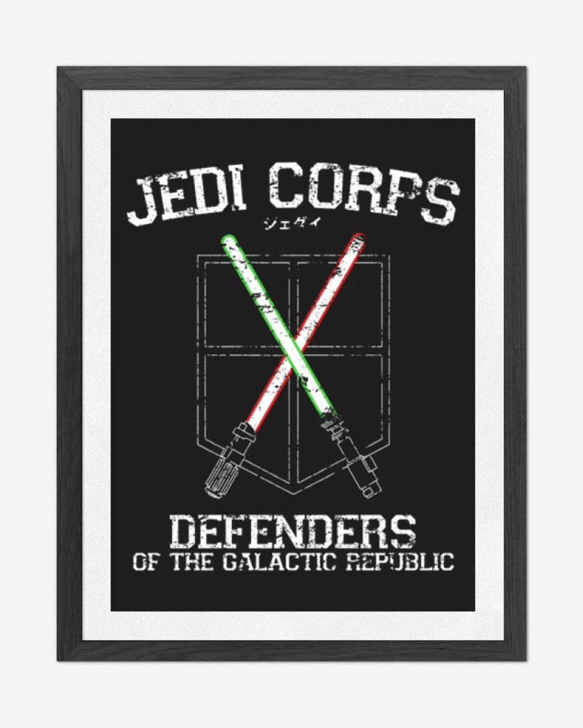 Cuadro decorativo Negro de Jedi Corps