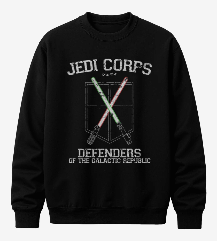 Poleron polo Negro de Jedi Corps