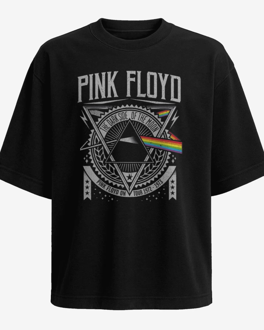 Polera Oversize Negro de Pïnk floyd