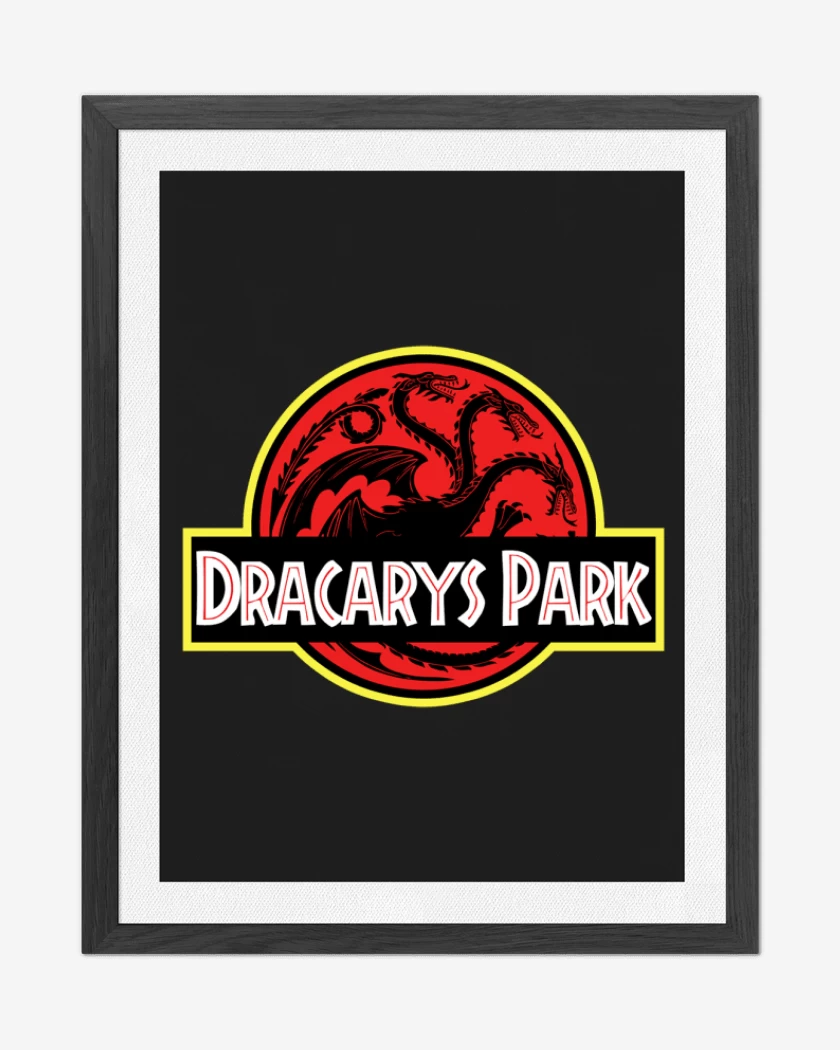 Cuadro decorativo Negro de Dracarys Park