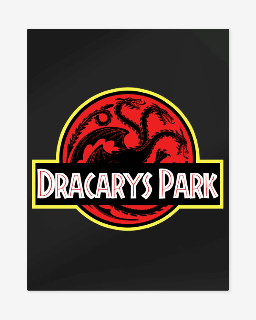 Print metalico Dracarys Park