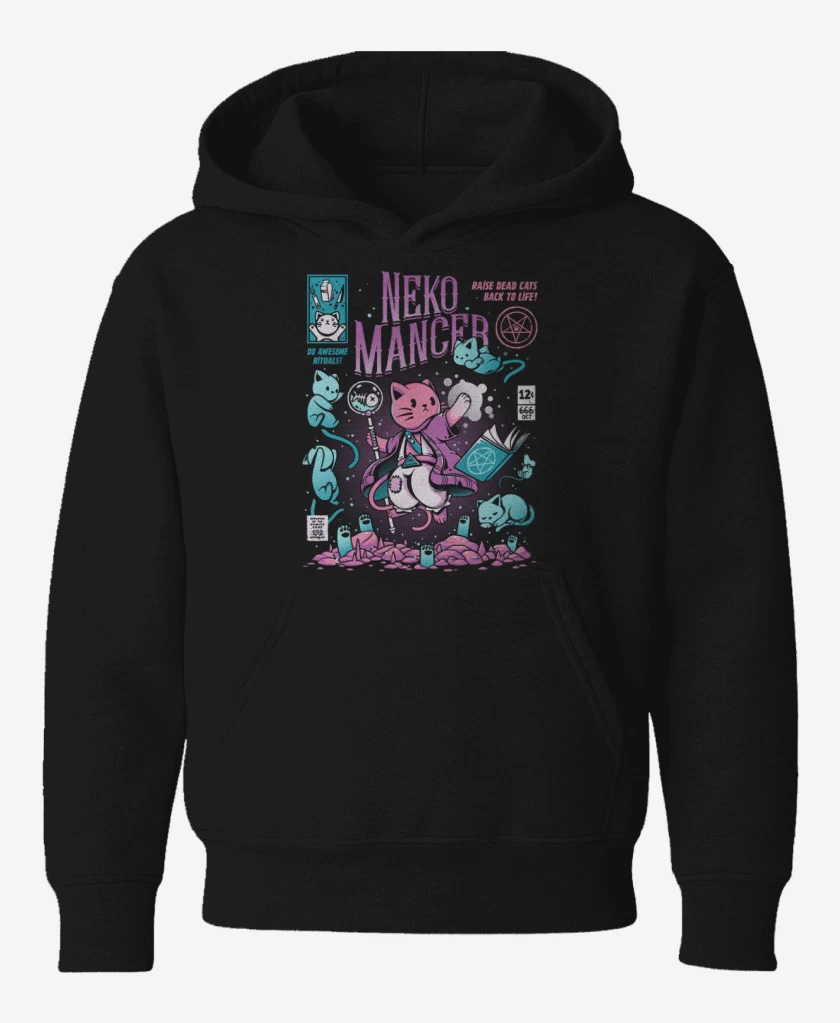Poleron de niño Negro de Neko Mancer 