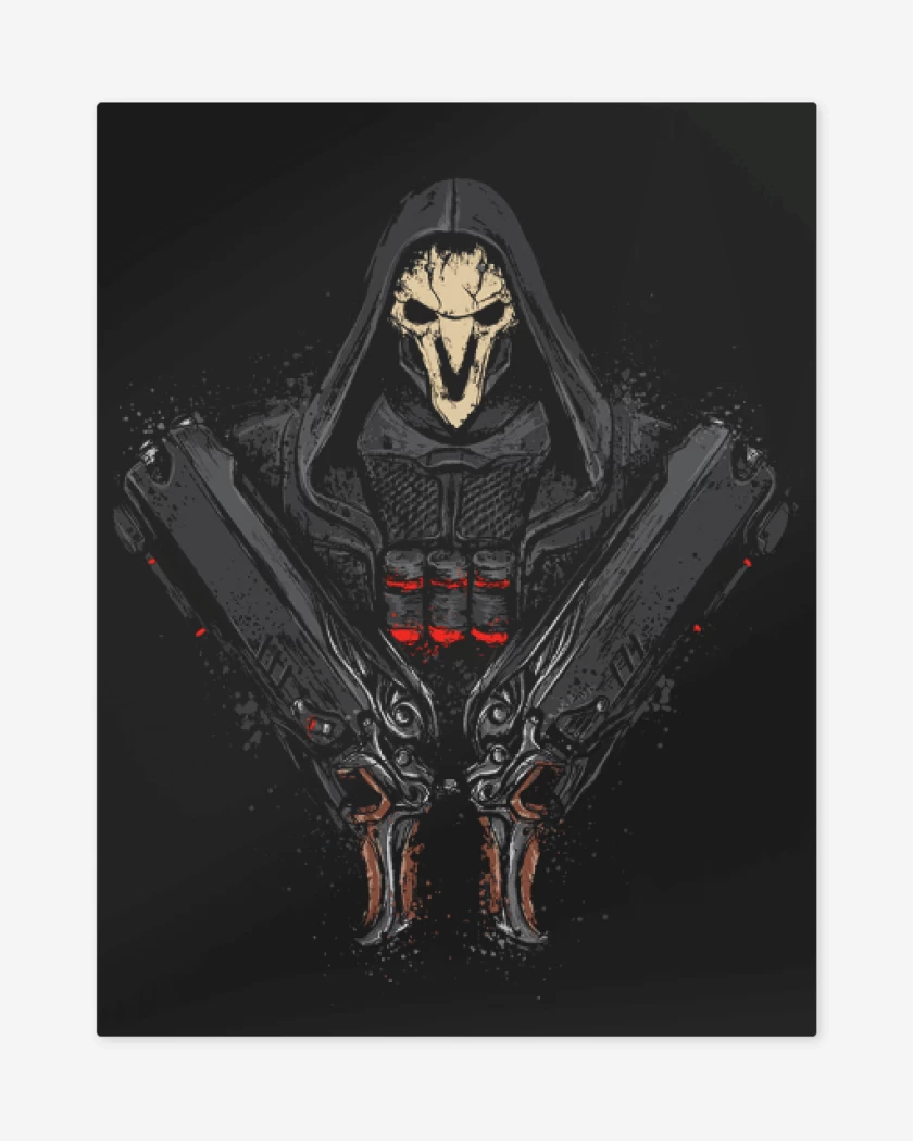 Print metalico Negro de Reaper Guns 