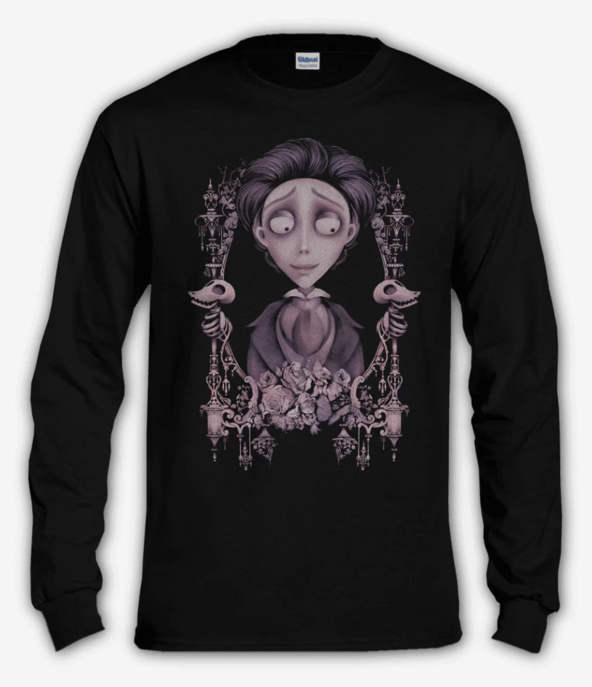 Polera manga larga Negro de Victor
