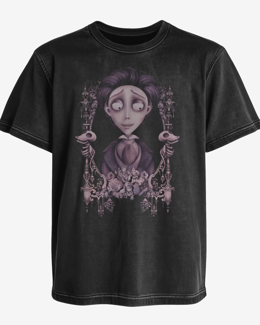 Polera desgastada Negro de Victor