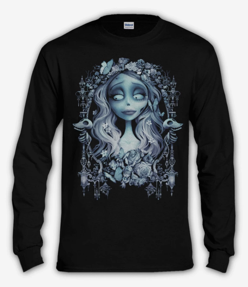 Polera manga larga Negro de Emily