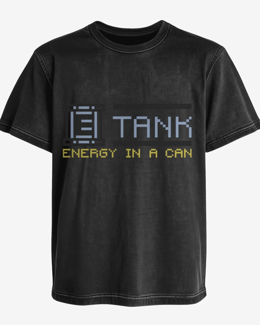 Polera desgastada Megaman - E Tank