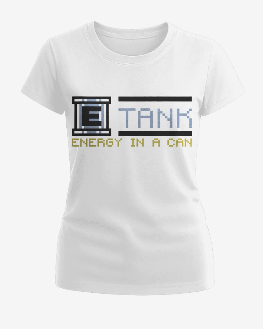 Polera de Mujer Blanco de Megaman - E Tank