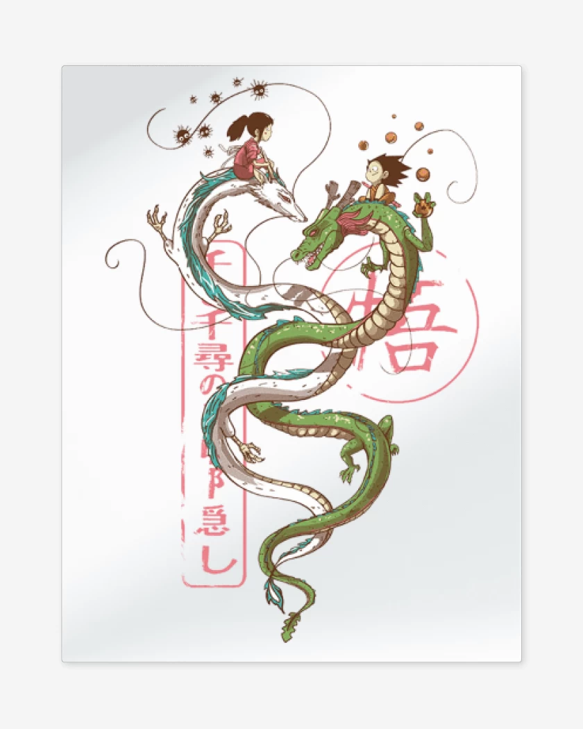 Print metalico Blanco de Dragons 