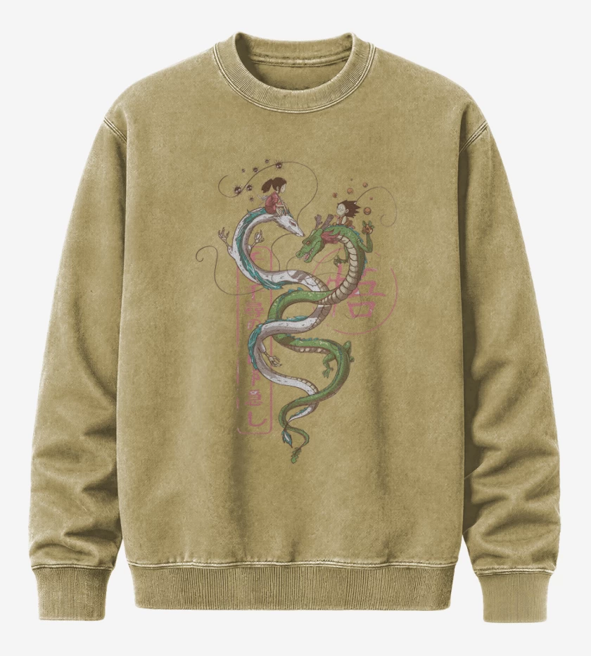 Poleron Polo Acid Wash Beige de Dragons 
