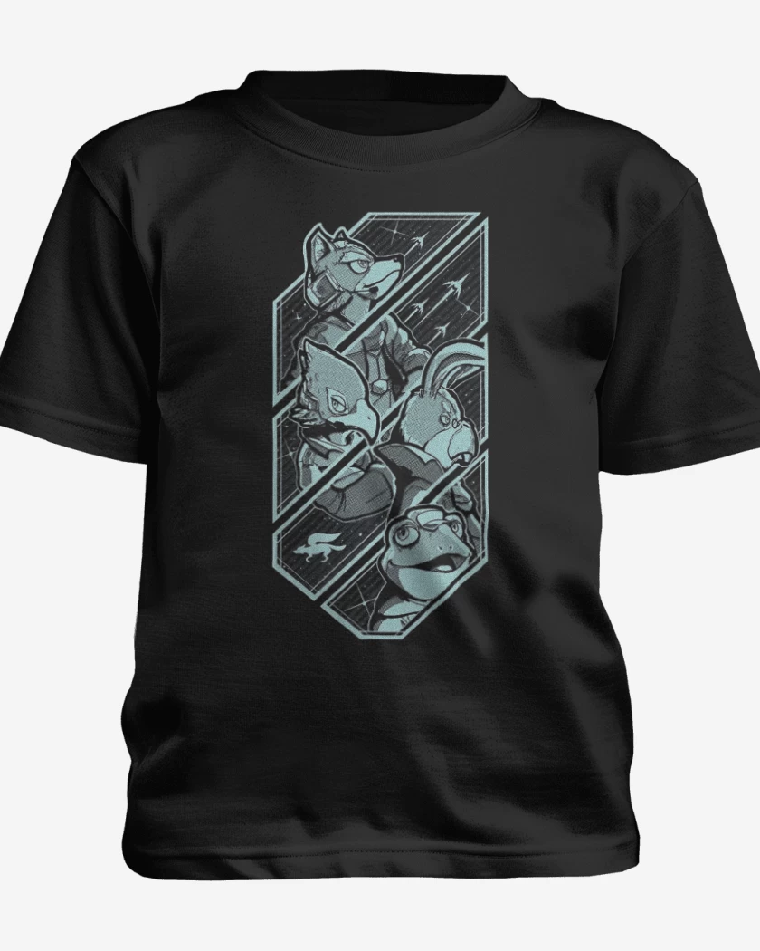 Polera de niño Negro de Starfox team