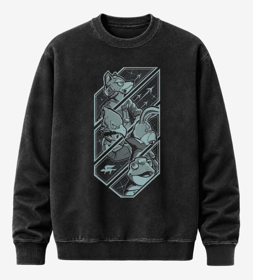 Poleron Polo Acid Wash Negro de Starfox team