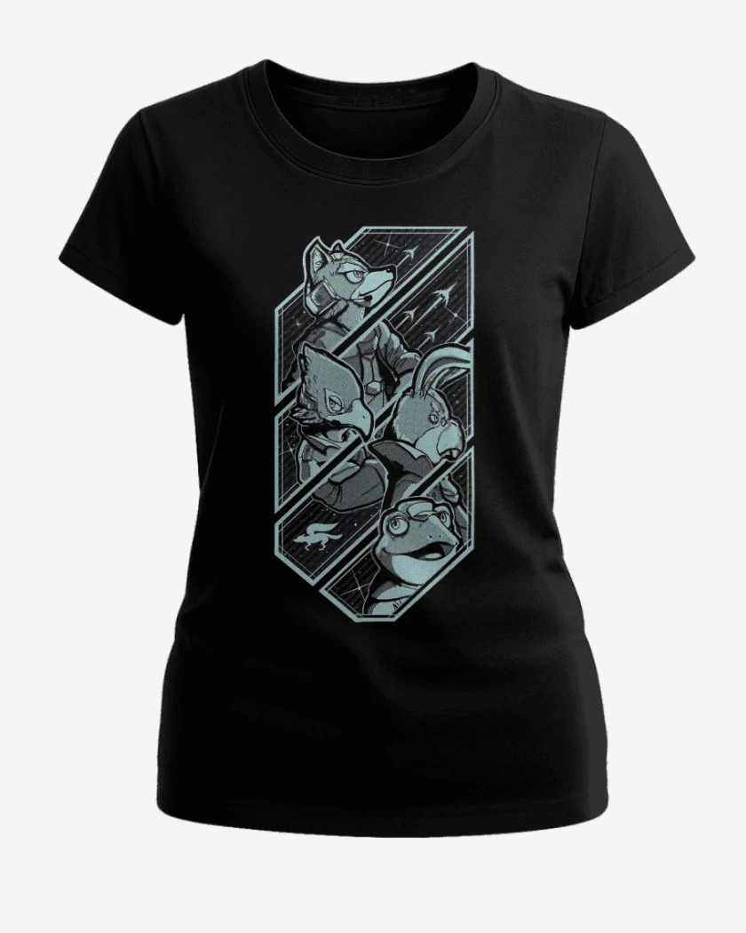 Polera de Mujer Negro de Starfox team
